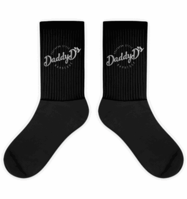 Daddy D's Label Black foot socks