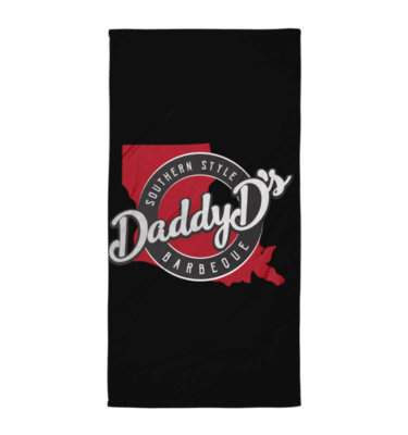 Daddy D's Southern Style Beach Blanket Black