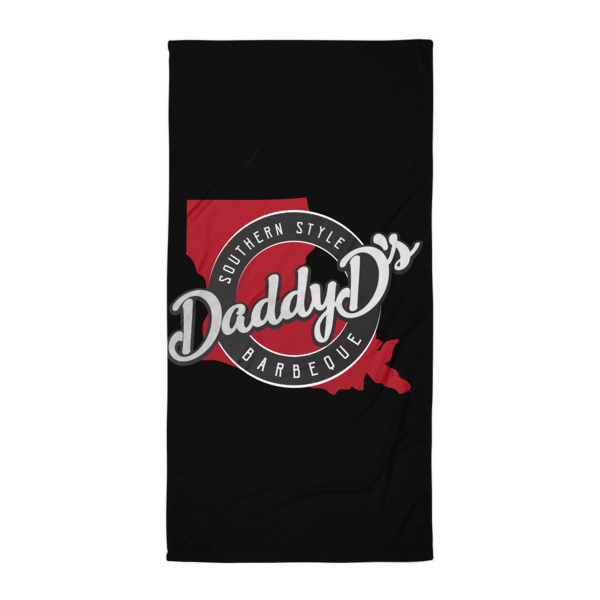 Daddy D's Southern Style Beach Blanket Black