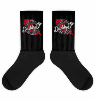 Daddy D's Southern Style Black foot socks