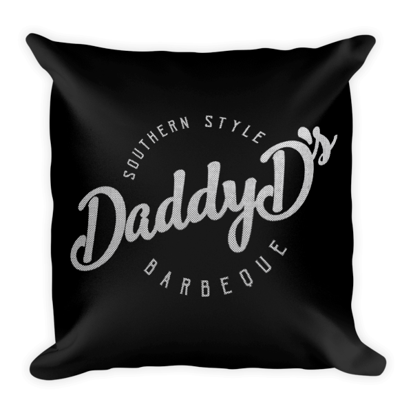 Daddy D's Label Square Pillow